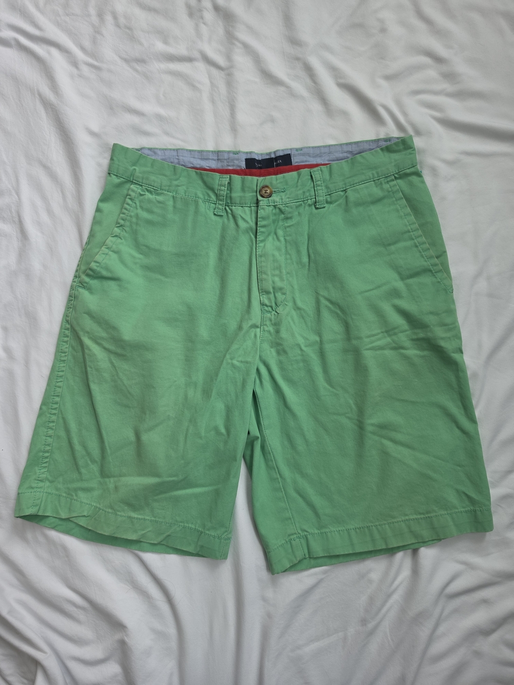 Tommy Hilfiger Chino Shorts Mens 32 Green Classic Fit 11 Inseam